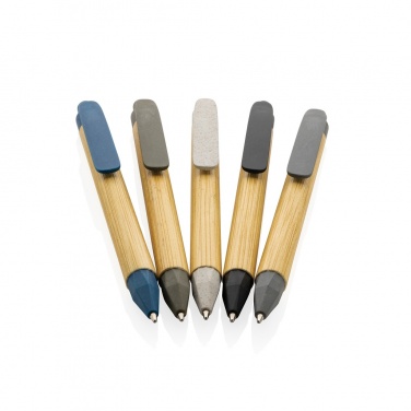 Logo trade corporate gifts image of: Write responsible recycled paper barrel pen