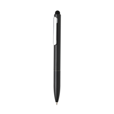 Logo trade advertising product photo of: Kymi RCS certified recycled aluminium pen with stylus