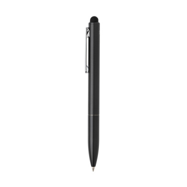 Logotrade promotional giveaway image of: Kymi RCS certified recycled aluminium pen with stylus