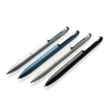 Logotrade business gift image of: Kymi RCS certified recycled aluminium pen with stylus