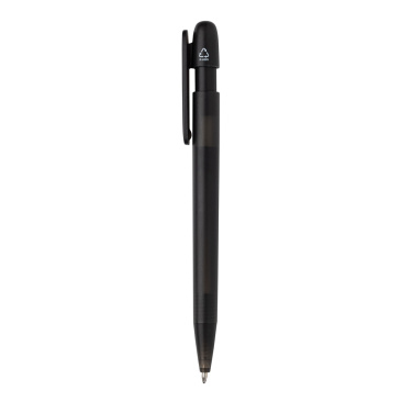 Logo trade promotional merchandise image of: Devin GRS certified RABS pen transparent