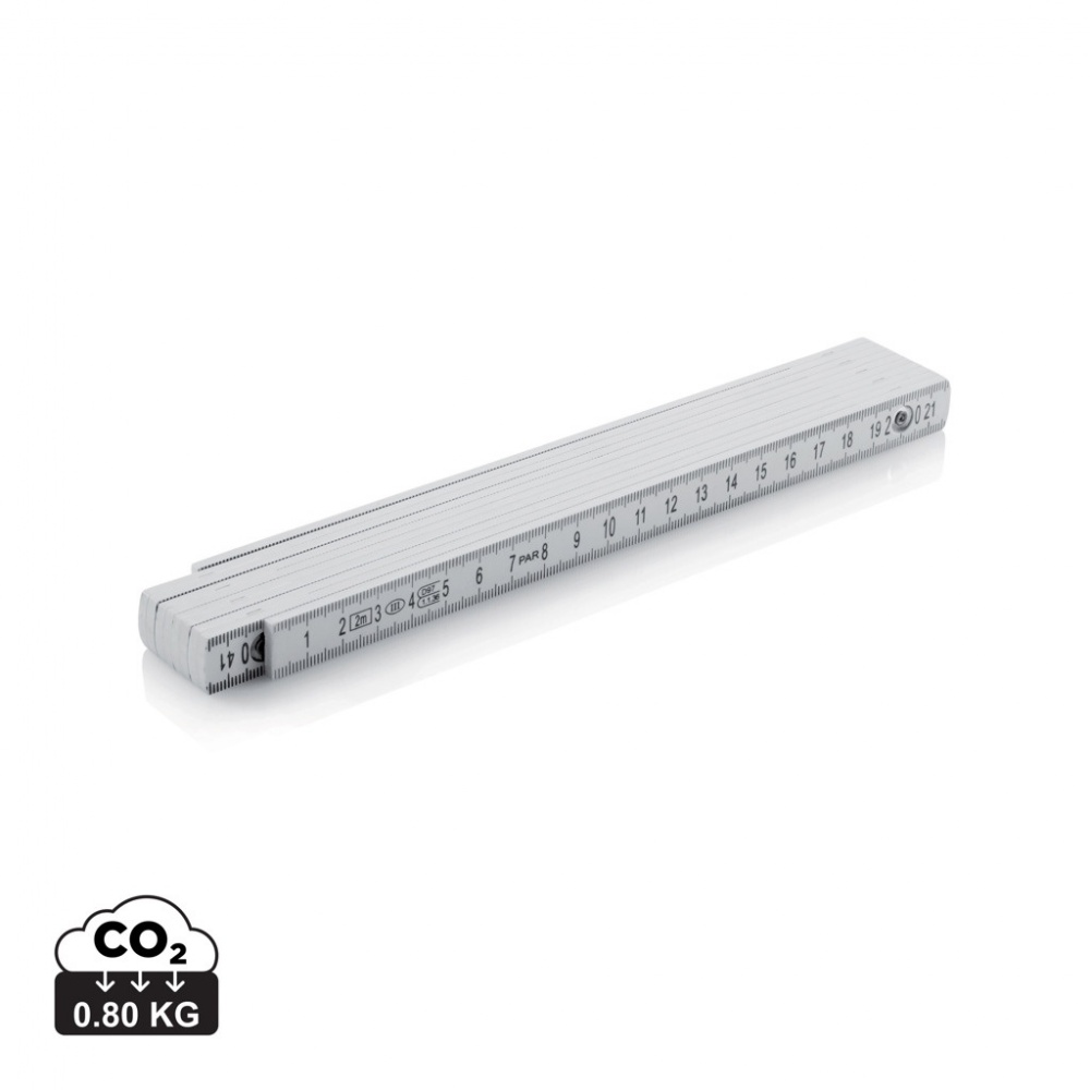 Logo trade promotional gifts image of: Fibreglass folding rule