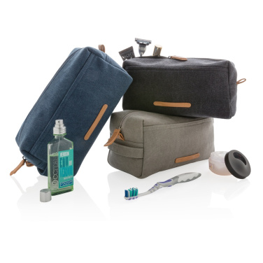 Logotrade advertising product image of: Canvas toiletry bag PVC free