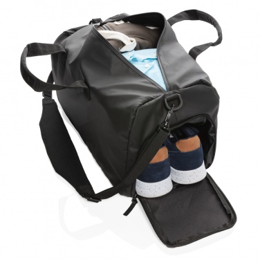 Logotrade promotional merchandise picture of: Fashion black weekend bag PVC free