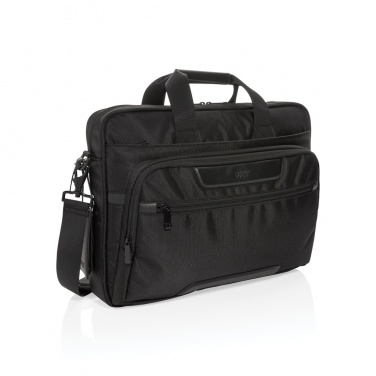 Logotrade promotional giveaways photo of: Swiss Peak RPET Voyager RFID 15.6" laptop bag