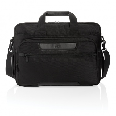 Logo trade promotional items image of: Swiss Peak RPET Voyager RFID 15.6" laptop bag