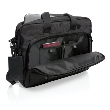 Logotrade promotional merchandise image of: Swiss Peak RPET Voyager RFID 15.6" laptop bag