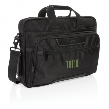 Logo trade corporate gifts picture of: Swiss Peak RPET Voyager RFID 15.6" laptop bag