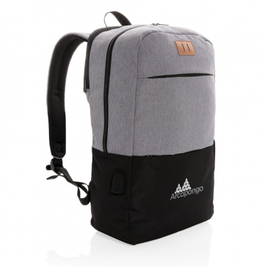 Logotrade promotional products photo of: Modern 15.6" USB & RFID laptop backpack PVC free