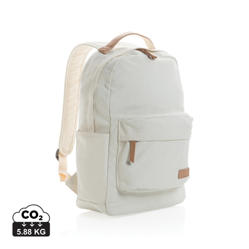 Logotrade promotional item image of: Impact AWARE™ 16 oz. recycled canvas backpack