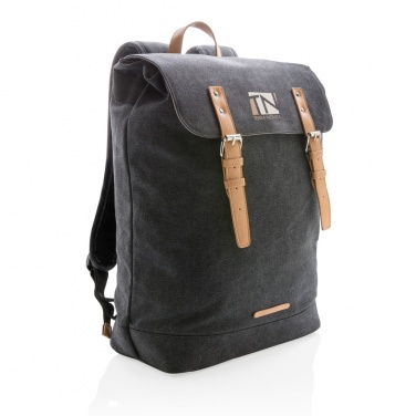 Logotrade promotional merchandise picture of: Canvas laptop backpack PVC free