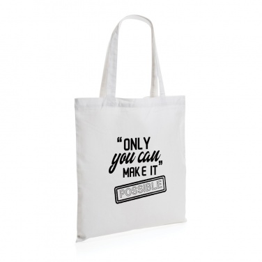 Logo trade advertising products image of: Impact AWARE™ Recycled cotton tote 145g
