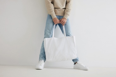 Logotrade promotional giveaway image of: Impact AWARE™ Recycled cotton shopper 145g