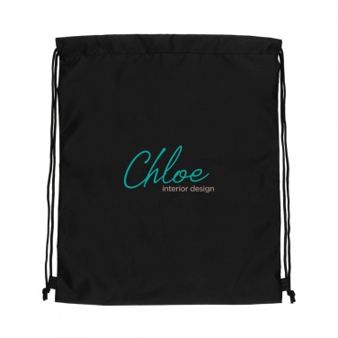 Logo trade advertising products image of: Impact AWARE™ RPET 190T drawstring bag