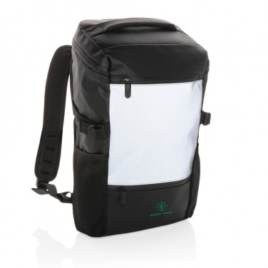 Logo trade promotional gifts image of: PU high visibility easy access 15.6" laptop backpack