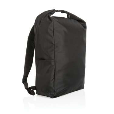 Logo trade business gift photo of: Impact AWARE™ RPET lightweight rolltop backpack