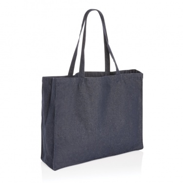 Logo trade promotional giveaways image of: Impact AWARE™ recycled denim shopper