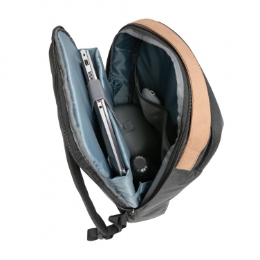 Logotrade corporate gift image of: Impact AWARE™ 300D two tone deluxe 15.6" laptop backpack
