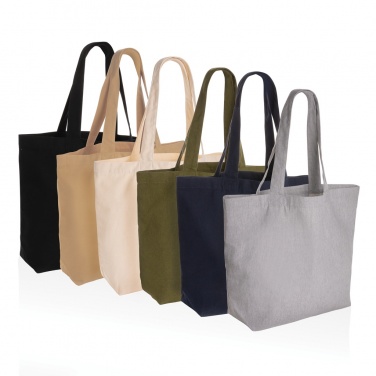 Logo trade promotional item photo of: Impact Aware™ 240 gsm rcanvas shopper w/pocket undyed
