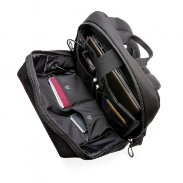 Logotrade promotional merchandise photo of: Swiss Peak AWARE™ RFID and USB A laptop backpack