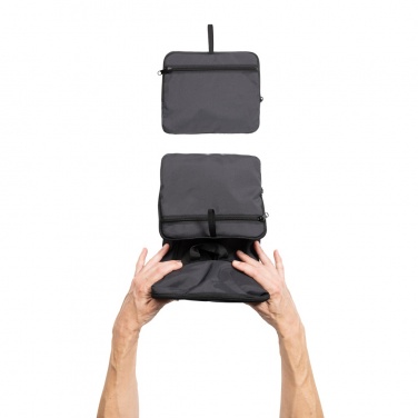 Logo trade promotional gifts image of: Dillon AWARE™ RPET foldable classic backpack