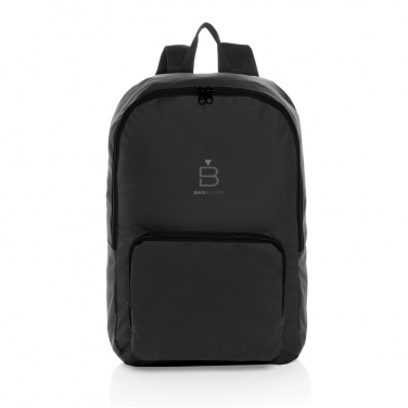 Logotrade business gift image of: Dillon AWARE™ RPET foldable classic backpack