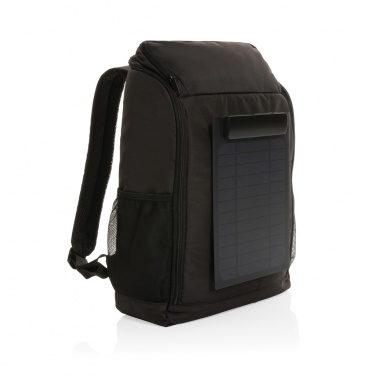 Logotrade promotional product picture of: Pedro AWARE™ RPET deluxe backpack with 5W solar panel
