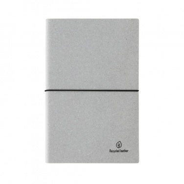 Logo trade promotional merchandise image of: A5 recycled leather notebook