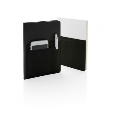 Logotrade promotional gift picture of: A5 Deluxe notebook with smart pockets