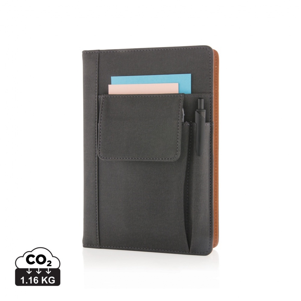 Logotrade promotional products photo of: Notebook with phone pocket