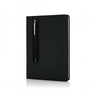 Logotrade promotional gift picture of: Standard hardcover PU A5 notebook with stylus pen