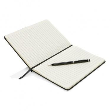 Logotrade advertising product image of: Standard hardcover PU A5 notebook with stylus pen