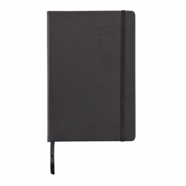 Logo trade advertising products picture of: Deluxe hardcover PU A5 notebook