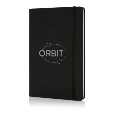 Logo trade advertising product photo of: Deluxe hardcover PU A5 notebook