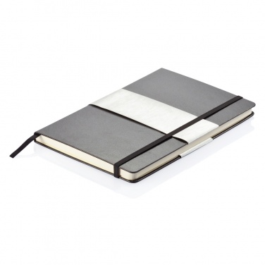 Logo trade promotional gifts image of: Deluxe hardcover A5 notebook