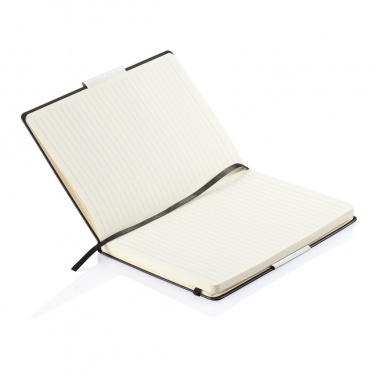Logo trade promotional products image of: Deluxe hardcover A5 notebook
