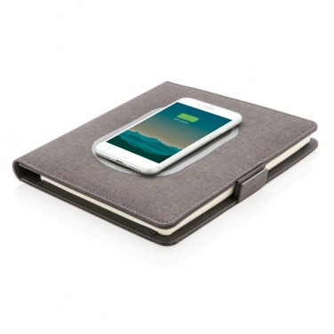 Logo trade promotional giveaway photo of: Air 5W wireless charging notebook cover A5