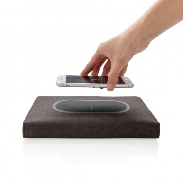 Logotrade business gift image of: Air 5W wireless charging notebook cover A5