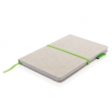 Logo trade corporate gifts picture of: A5 jute notebook