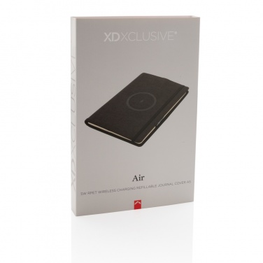 Logo trade promotional items picture of: Air 5W wireless charging refillable journal cover A5