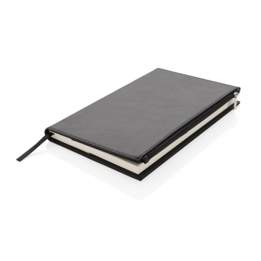 Logotrade promotional giveaways photo of: Swiss Peak A5 PU notebook with zipper pocket
