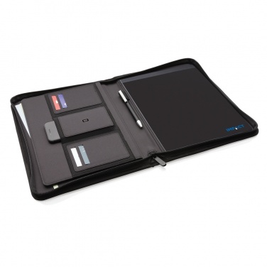 Logo trade promotional items picture of: Impact AWARE™ RPET A4 portfolio with zipper
