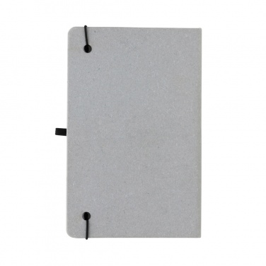 Logo trade promotional merchandise image of: Recycled leather hardcover notebook A5