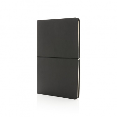 Logo trade promotional gifts picture of: Modern deluxe softcover A5 notebook