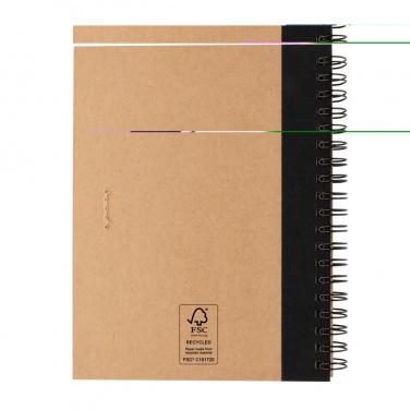 Logotrade advertising product picture of: Kraft spiral notebook with pen