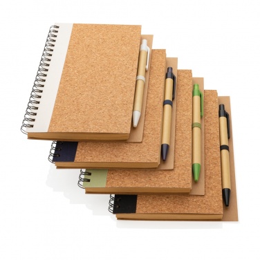 Logotrade corporate gifts photo of: Cork spiral notebook with pen