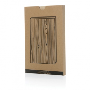 Logotrade promotional merchandise image of: Kavana wood print A5 notebook