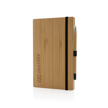 Logo trade promotional products picture of: Bamboo notebook and infinity pencil set