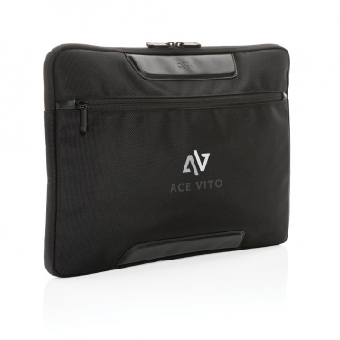 Logo trade corporate gift photo of: Swiss Peak AWARE™ RPET Voyager 15.6" laptop sleeve
