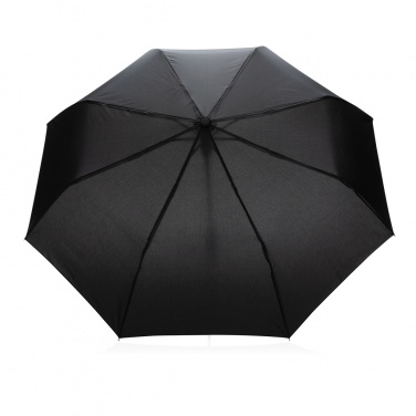 Logo trade promotional products image of: 21" Impact AWARE™ RPET 190T mini auto open umbrella